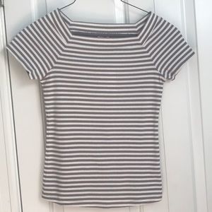 MOVING SALE Anthropologie 9-H15 STCL striped ripped top